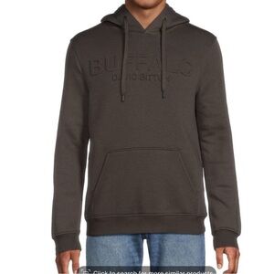 Buffalo David Bitton charcoal gray hooded sweatshirt, ❗️NWT❗️ men’s size medium